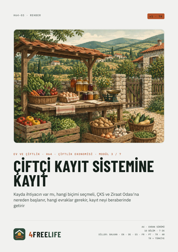 Çiftçi kayıt sistemine kayıt