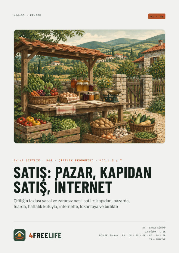 "Satış: pazar, kapıdan satış, internet"